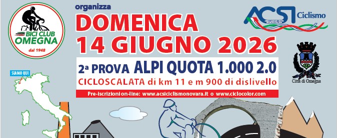 2° Prova Alpi Quota 1000 - Omegna / Alpe Quaggione - Domenica 14 Giugno