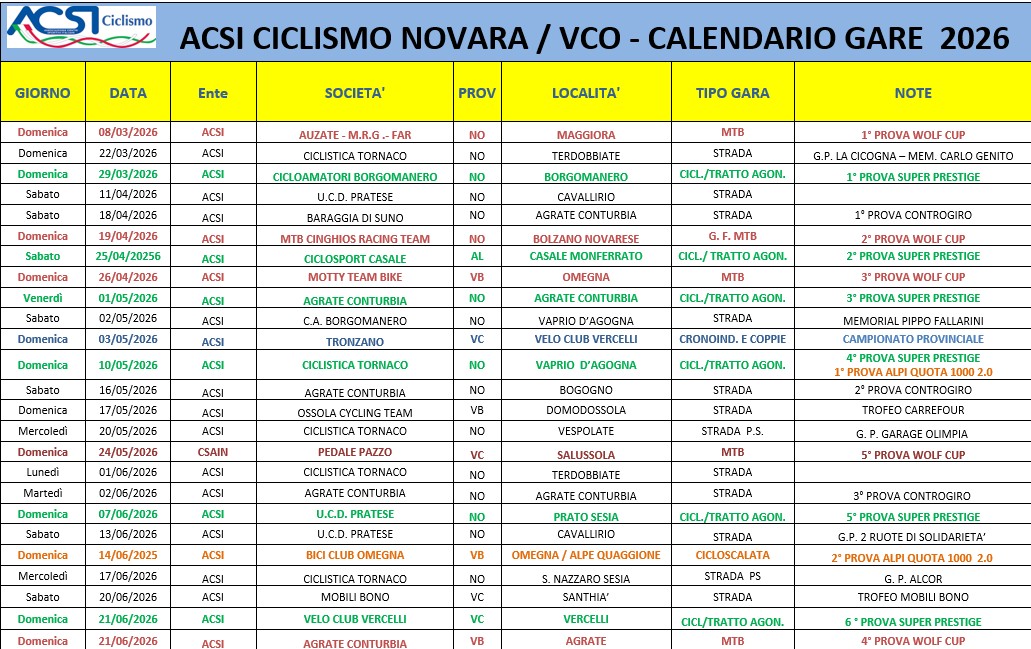 CALENDARIO 2026 versione 4