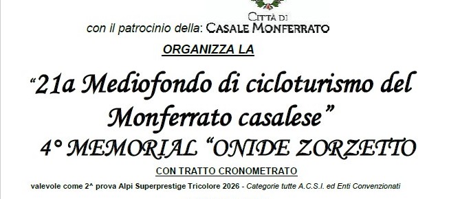 2° Prova Alpi Superprestige Tricolore 25 Aprile 2026 Casale Monferrato