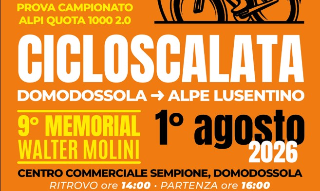 4° Prova Alpi Quota 1000 - Domodossola / Lusentino - Sabato 1 Agosto
