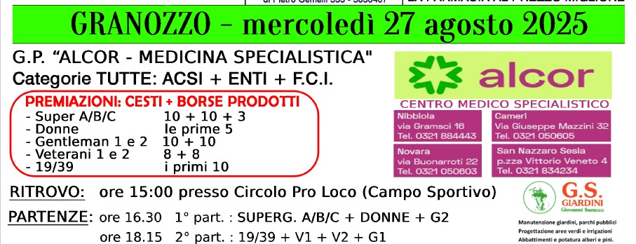 Strada -- Granozzo Mercoledi 27 Agosto