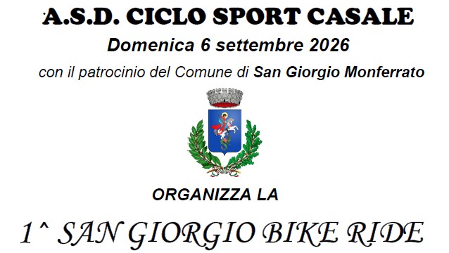 8° Prova Alpi Superprestige Tricolore - Domenica 6 Settembre - San Giorgio Monferrato